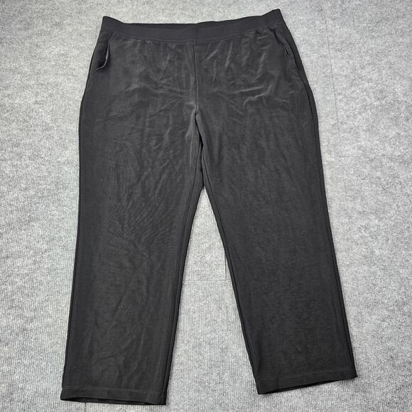 Susan Graver Pants Womens 1XP Pull On Liquid Knit Stretch Minimal Capsule Career - Picture 1 of 7